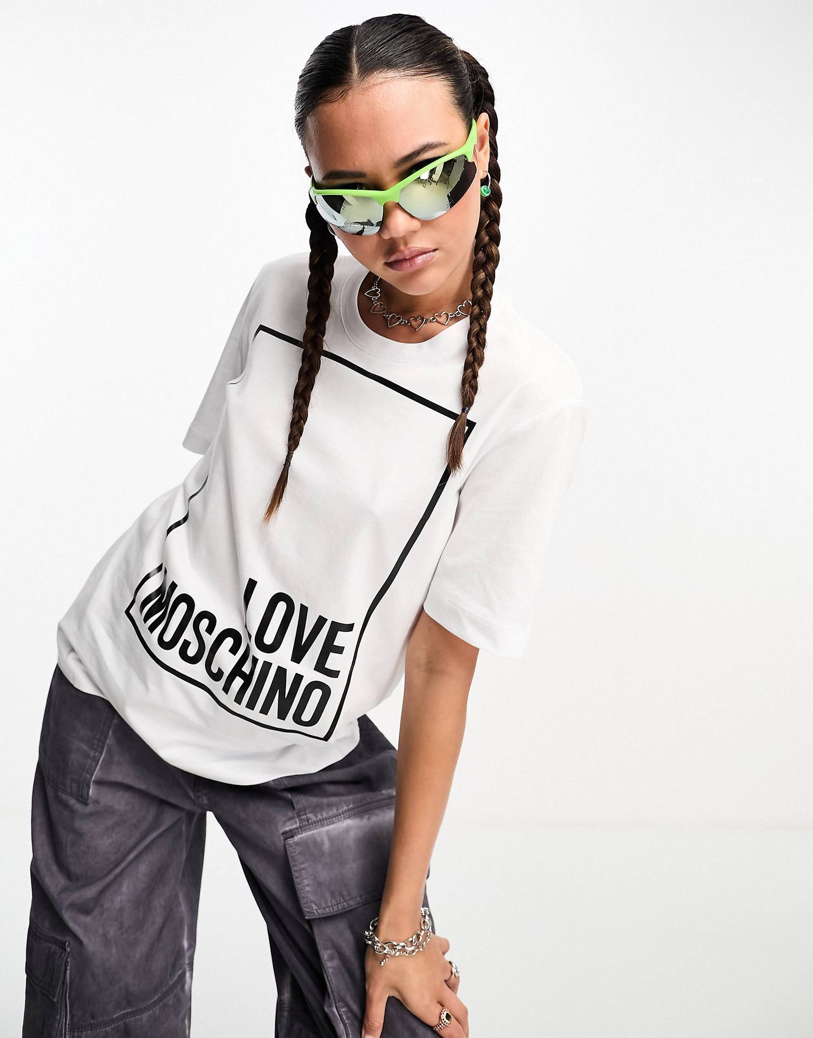 Love in Style: M0schin0 Love Women's T-Shirt Collection-M