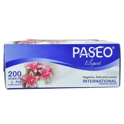 Paseo Elegant Facial Tissue 200 Pulls 2Ply