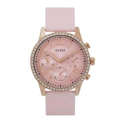 Guess Champagne Dial Women Watch - U1135L2M-Gold