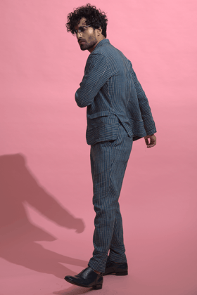 SUMMER STRIPE SUIT-XS / 34