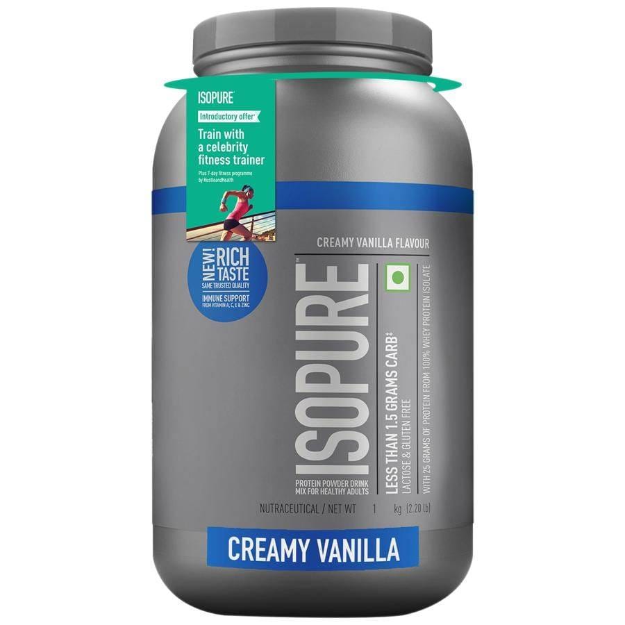 Isopure Low Carb/Zero Carb (Indian)-1 Kg / Creamy Vanilla