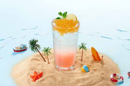 Lychee Jasmine Lemonade (with Popping Boba)