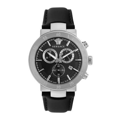Versace Black Dial Analog Men Watch - VEPY00120-Black