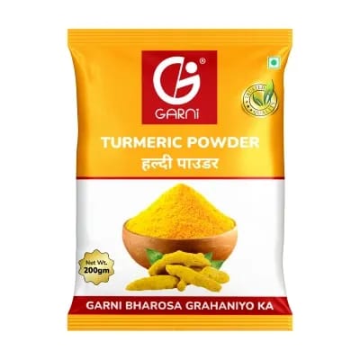 Garni Turmeric Powder  Blended with Cold Grinding Technology  Premium Grade  No Added Colour