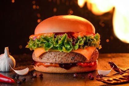 Korean Spicy Veg Burger.