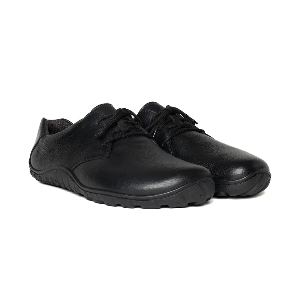 Baer URBN Leder Exekutive Barefoot Shoes for Men & Women - Grained Black ( Baer Sole)-7