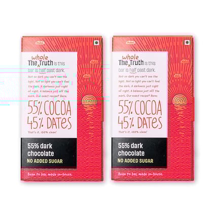 The Whole Truth Dark Chocolate 55% Base, 80 gm