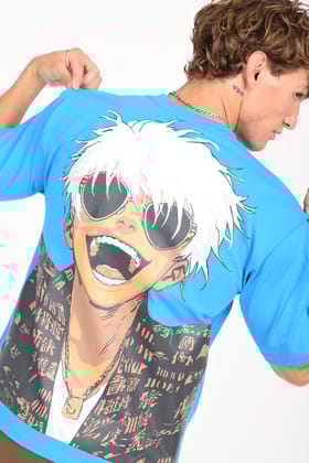 IZI Blue Eye Print T-Shirt-S