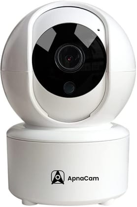 ApnaCam Indoor FHD Wi-Fi 360° 1080p PTZ Night Vision Motion Detection Alert SD Card Recording Alarm Two-Way Audio Security Camera