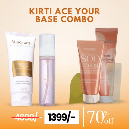 KIRO ACE YOUR BASE COMBO (FEATHER TOUCH + ROSE MIST ) + 1 HAIR REMOVAL KIT