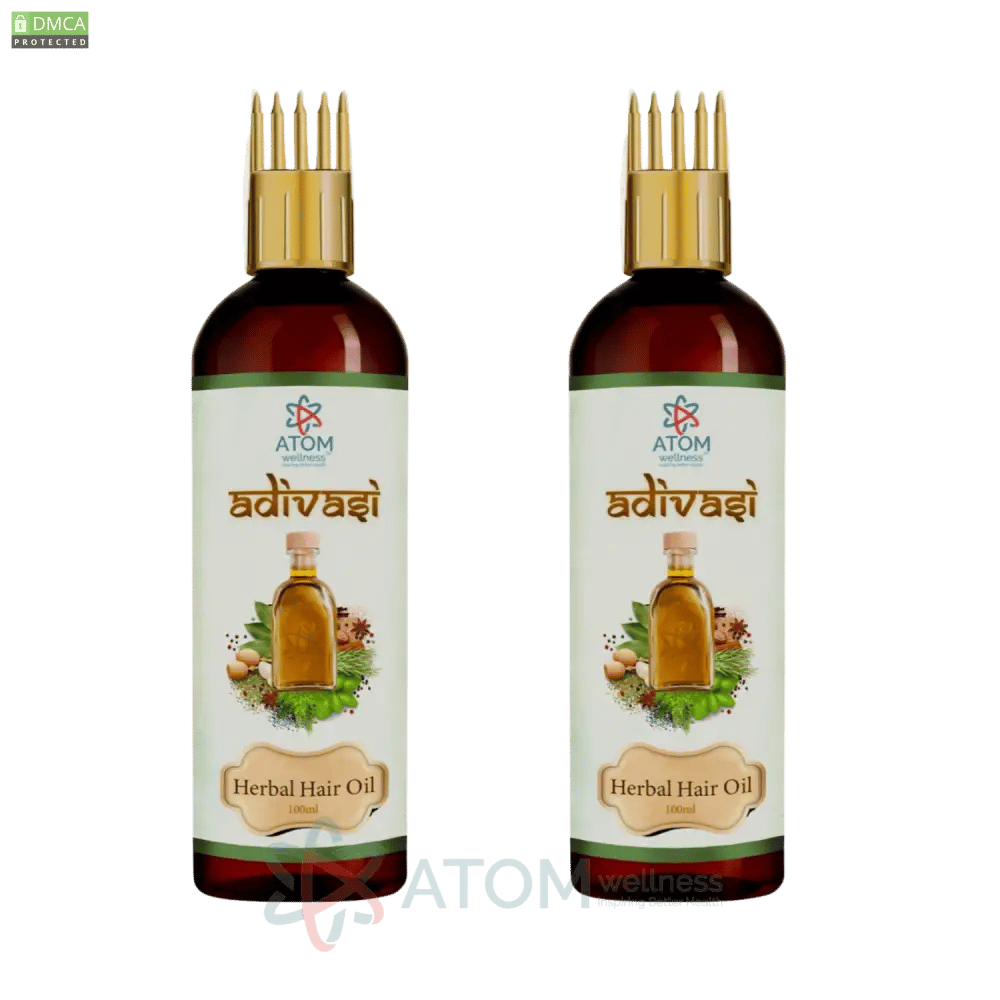Adivasi Herbal Hair Growth Anti Dandruff Hair Oil Selfi Bottle 100ml Pack of 2-Pack of 2