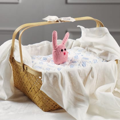 Gift Hamper Baby Bedding-Green/Blue/White / Mulmul /200 TC Cotton / 40x40