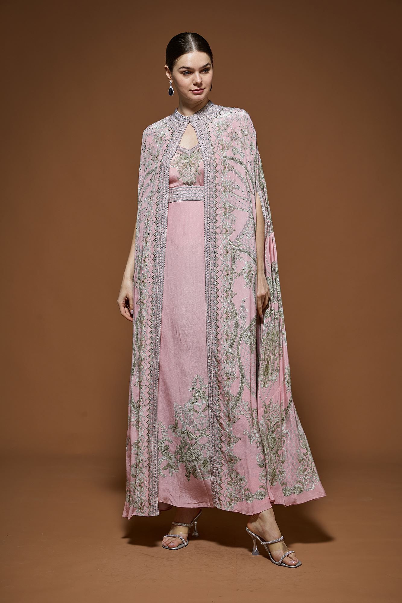 Peach Kaftan-XS