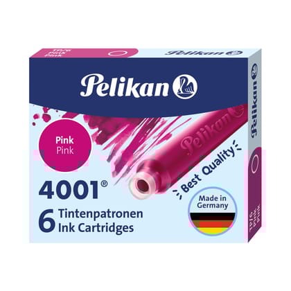 Pelikan 4001 Ink Standard Cartridge-Pink