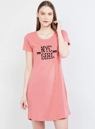Women Nighty  (Pink)-S