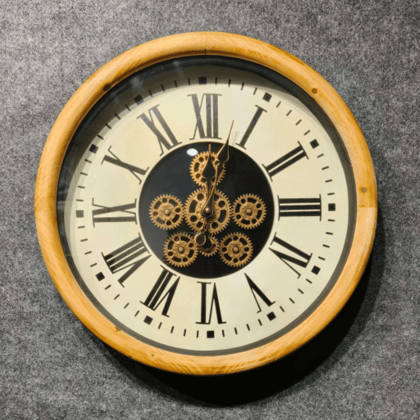 Royal Metal Gear Mechanical Clock Style 8-Antique / Dia: 20 inch / Metal
