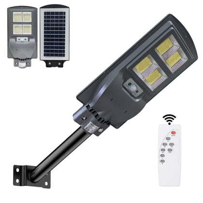 60 Watt Solar Street Light for Outdoor (White Light)-With Pole