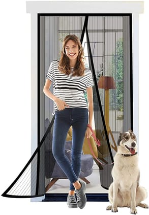 Magnetic Mesh Curtain For Door  Pack Of 1