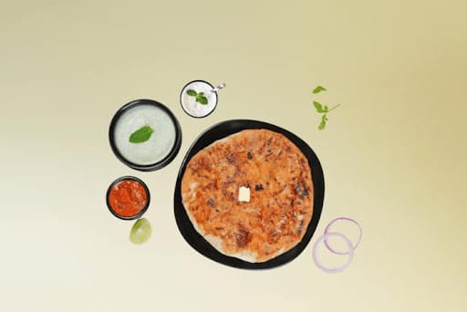Aloo Paratha & Sweet Lassi