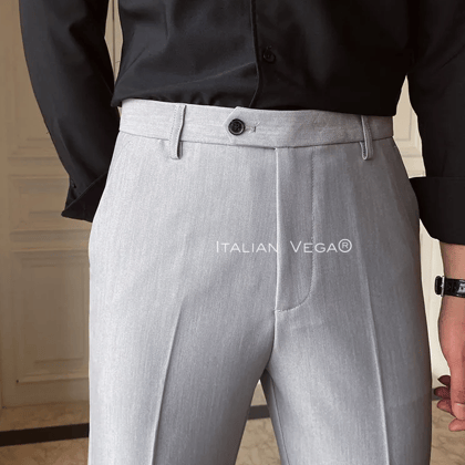 Ash Grey Men Formal Pants by Italian Vega®-28