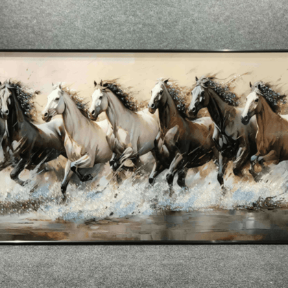 Modern Crystal Painting 25-Acrylic | Gloss Finish / H: 24 | L: 47 (Inch)