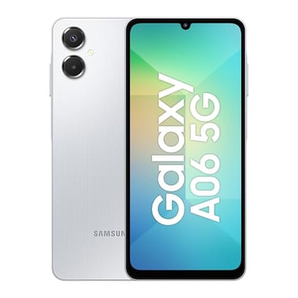 Samsung Galaxy A06 5G (Gray, 6GB RAM, 128GB Storage)| True 5G with 12 5G Bands | 50MP Dual Camera | 4 Gen Updates | IP54 | Voice Focus
