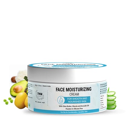 Face Moisturizing Cream for Dry to Combination Skin .-50g
