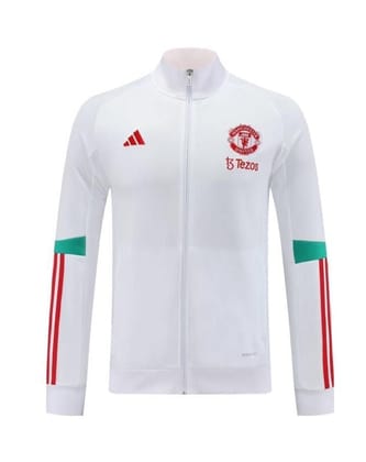 Manchester United White Jacket 23 24 Season-S