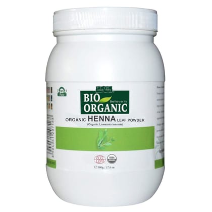 Bio Organic Henna Leaf Powder - Available in 3 Size-500gm
