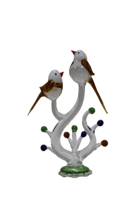 Glass Birds Set  Multicolour 