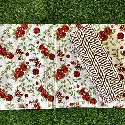 Pure cotton top and bottom set (2.5 mtr top, 2.5 mtr bottom)-As shown in picture / 2.5 mtr each / Pure cotton