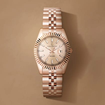 Exclusive 8811 Rose Gold Ladies Analog Watch