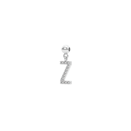 Letter "Z" bead charm-Bead Charm only ( without chain )