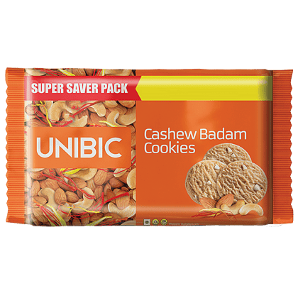 UNIBIC Cashew Badam Cookies, 100 g (Pack of 5)