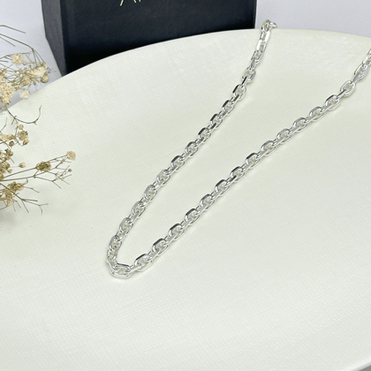 Zachary Silver 925 Link Chain Necklace