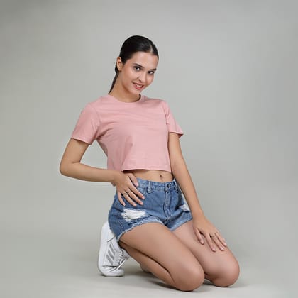Nursery Pink - Crop Top-XS