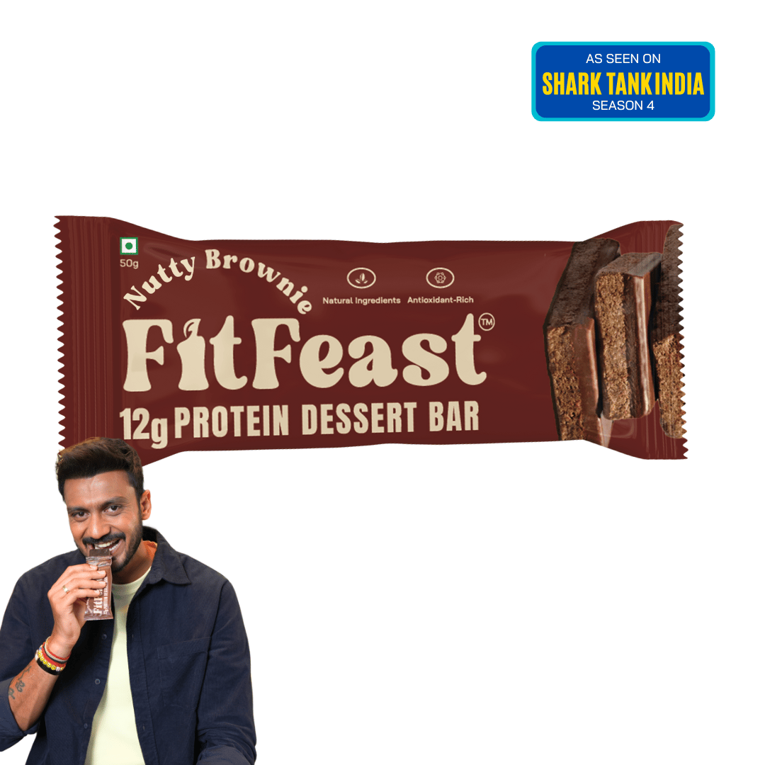 Protein Bars Nutty Brownie | As Seen on Shark Tank-Box of 12