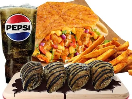 Ultimate CheeseCrunchwrap Veg+Pepsi+ChocoPie+Fries