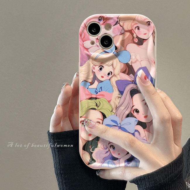 Alia - Beautiful Women Printing Wave iPhone Case-iPhone 13