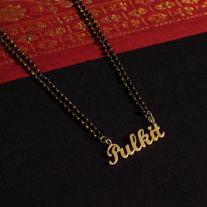 Custom Sterling Silver Mangalsutra-Gold Plated
