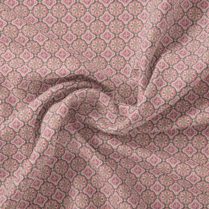 Decorative Morden Lifestyle Medallion Digital Printed Fabric-Polyester / Japan Satin / 110 CM | 43 Inch