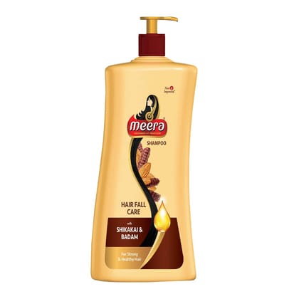 Meera Hairfall Care Shampoo Goodness Of Badam and Shikakai For Strong and Healthy Hair For Men And Women Paraben Free 340ml