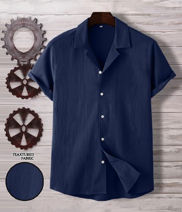 Purple Haze: Stylish Western Wear Seersucker Shirt for Men by GlamaStitch-S