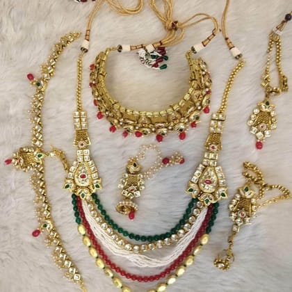 Matte Finish Bridal Jewellery Set