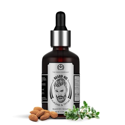 Beard Oil  Almond  Thyme 30ml-Beard Oil | Almond & Thyme (30ml) - 30ml Beard Oil