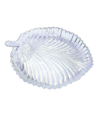 Leaf Design - Heavy Glass Ashtray
