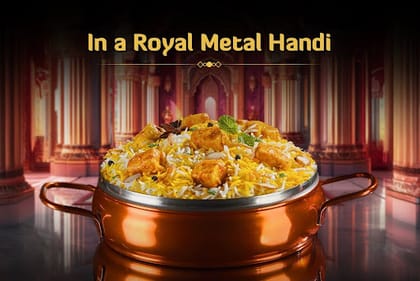 Zaikedaar Paneer Biryani (Paneer Dum Biryani - Serves 2)