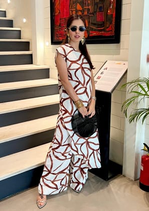 Sharnamli Mehra in Willow Co-Ord Set-XS / White