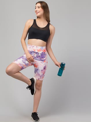 WUGO::Latest Fancy High Quality Printed Sports Wear/Printed Gym Shorts/Printed Yoga Shorts/Cycling Shorts For Women's & Girls