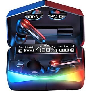 Wox Tws M28 Wireless 140H Playtime Anc Gaming Earbuds With Low Latency Z25 Bluetooth Headset (Black, True Wireless)